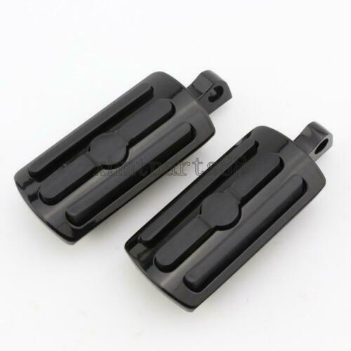 Black Motorcycle Foot Pegs Male Mount For Harley-Davidson Dyna Super Glide FXD - Picture 6 of 8