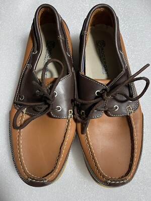 Rockport Men’s Washable Leather Dark Brown Boat Shoes Loafers APM26645  M