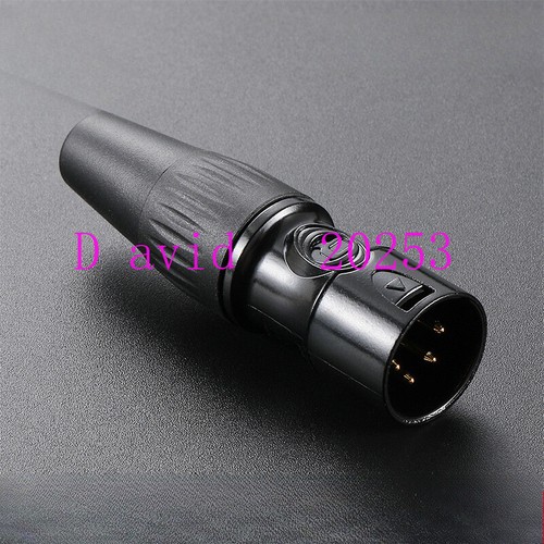 Gold-plated four-core Cannon head XLR Cannon audio head connector - Picture 7 of 25