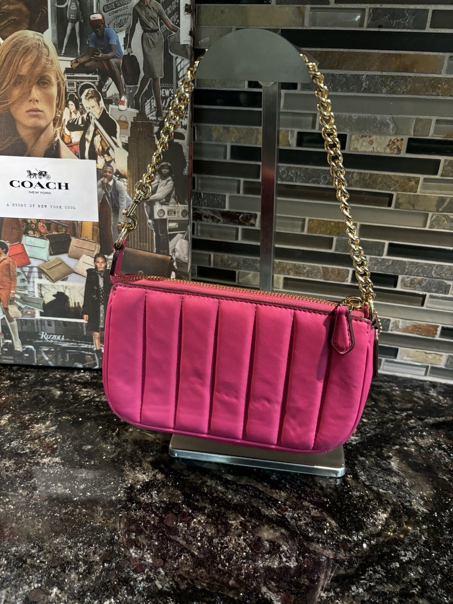 Coach Nolita Large Quilted Wristlet 19 Wallet Clutch C8302 Bold