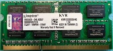 LOT OF 2 Kingston KVR1333D3S9/4G 4GB DDR3-1333 SODIMM Laptop Memory RAM