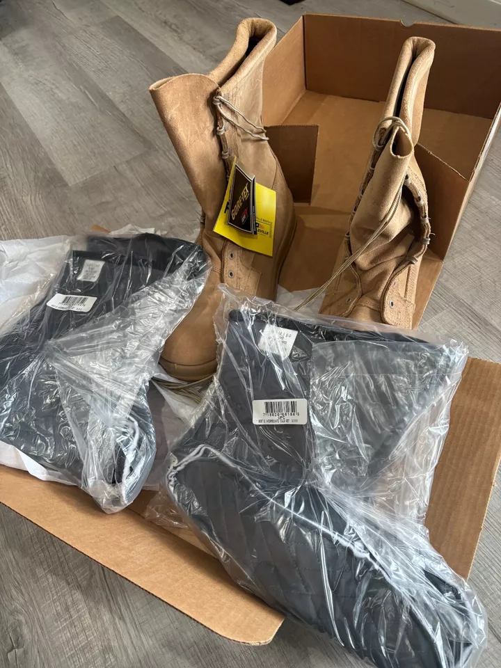 Nuevas botas de combate Belleville para hombre clima frío talla 14, con 2 juegos de forros Foto 2 de 3