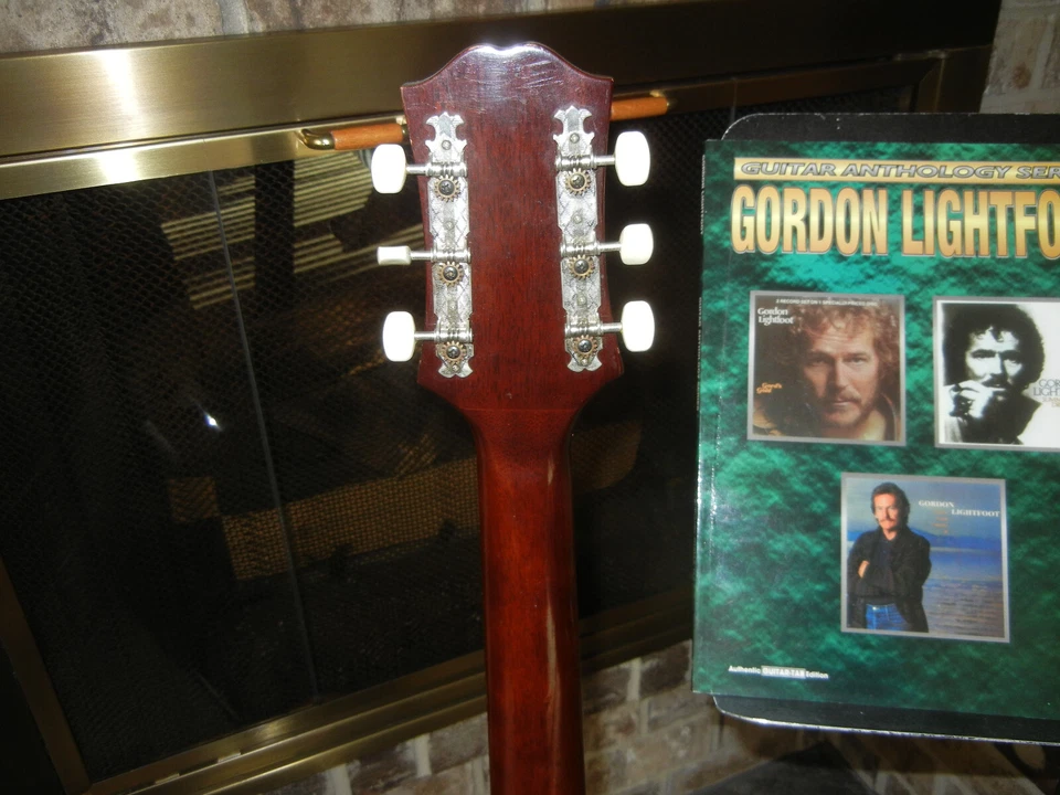 Ephiphone FT-120 acoustic vintage guitar, Excellent, Serial 653862 - Image 4 of 4