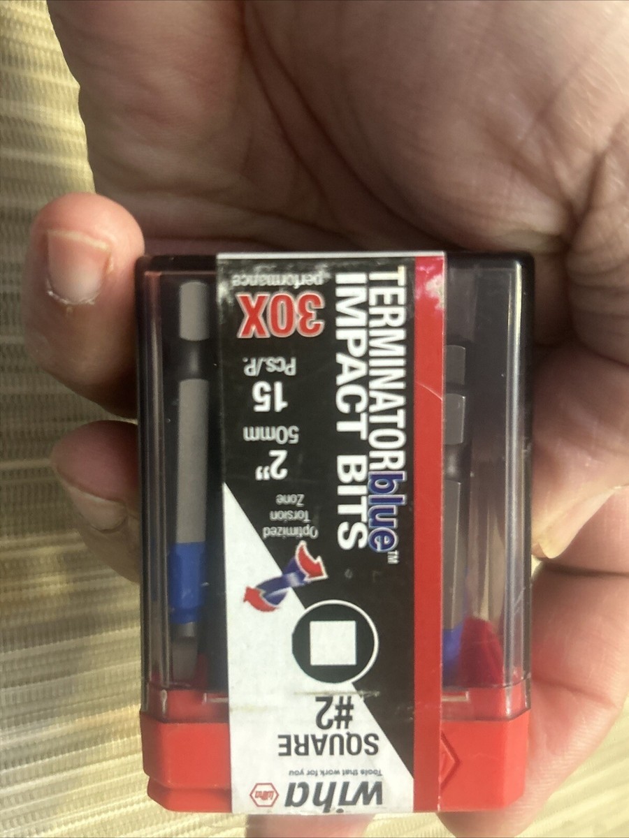 2 X Wiha TerminatorBlue Square #2 1/4