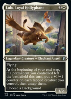 Lulu, Loyal Hollyphant - Foil Etched x1 - Commander Legends: Battle for Baldur's