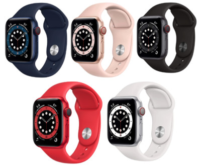 Apple Watch Series 6 40mm/44mm (GPS+LTE) Aluminum Case with Sport band - Grade A