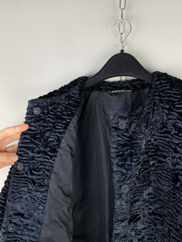 S Max Mara Womens Acetate Polyester Blue Button 3/4 Sleeve Coat Size S / US 6 - Picture 11 of 19