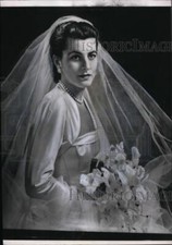 1954 Press Photo Miss Patricia Kennedy Bride of Actor Peter Lawford