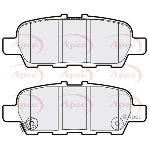 Genuine OE Quality Apec Rear Disc Brake Pads Set PAD2165 eBay