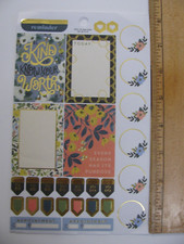 The Paper Studio PLANNER CALENDAR Stickers 1 Sheet NO PACKAGE NOS