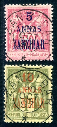 ZANZIBAR 1894-1902 schöner ALTBESTAND mit über 60 WERTEN auch PAARE etc (69516c - Picture 1 of 2