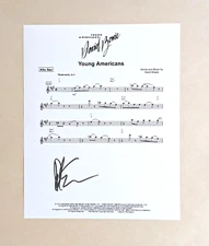 DAVID SANBORN Signed 8x10 SHEET MUSIC photo BOWIE YOUNG AMERICANS butterfield