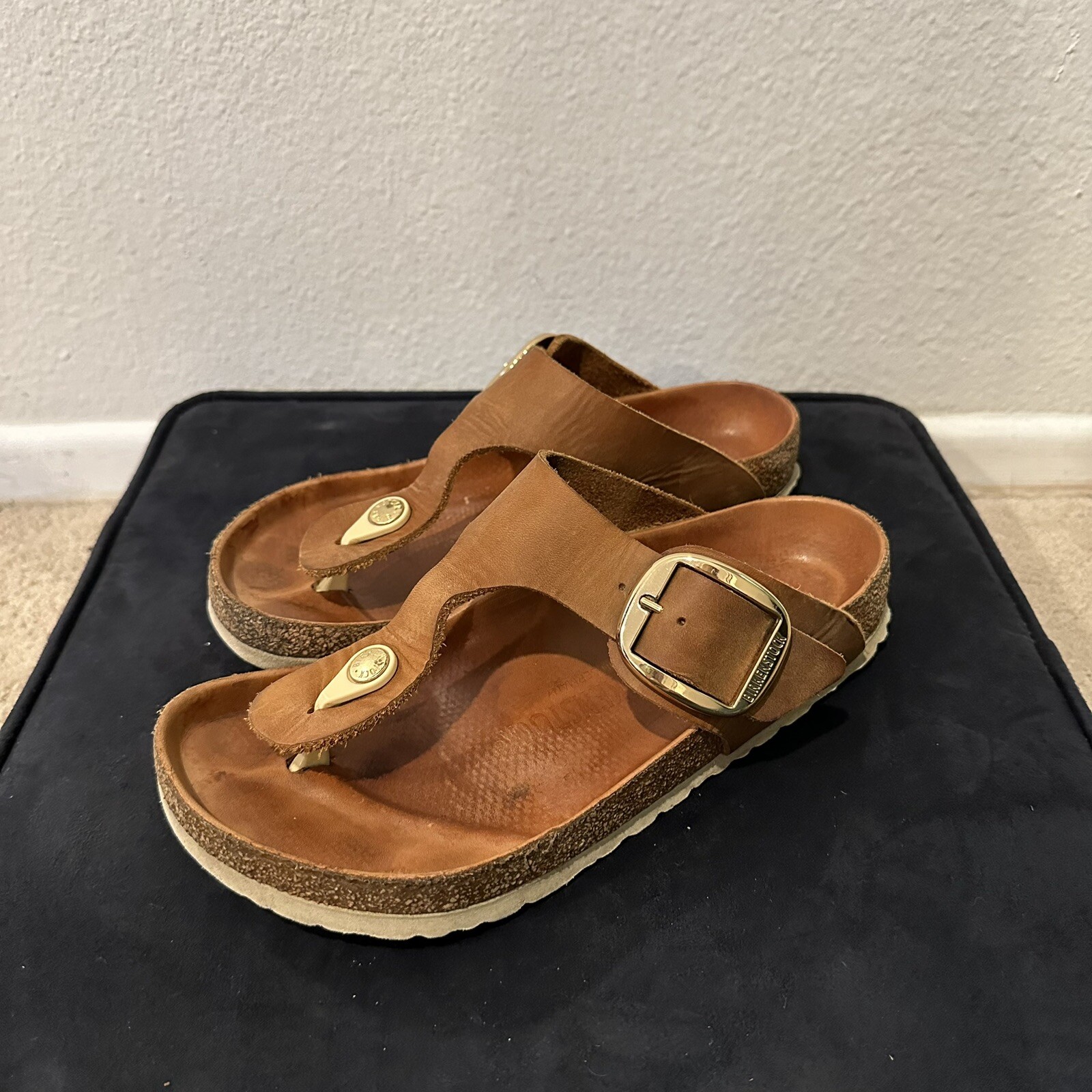 gizeh cognac big buckle