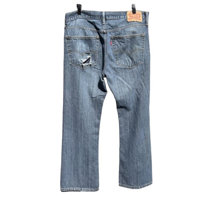 🌻Levi's 527 Slim Distressed Bootcut Jeans Men's Size… Gem