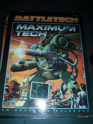 Maximum Tech Battletech 1700 Rear vintage source book 2nd copy