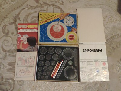 Vintage Denys Fisher Spirograph Set 60er Jahre - ohne Stifte, Spielzeug des Jahres