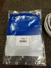 L-COM Ethernet Cable Cat5e 25Ft RJ45 to RJ45 Grey