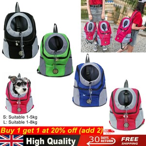 off white dog backpack