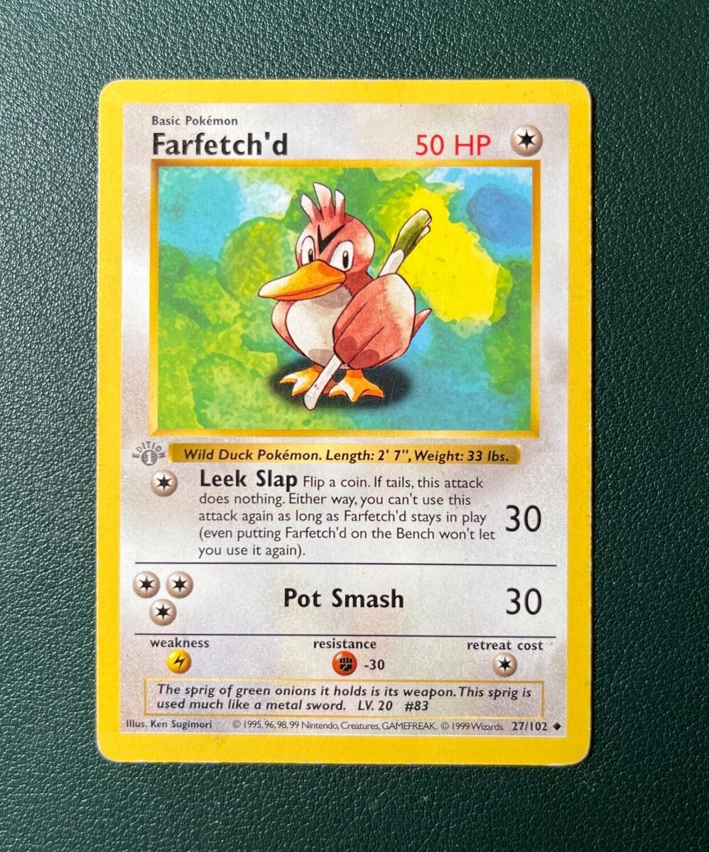 1999 Pokemon Farfetch'd - 1st Edition Shadowless