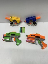 4 - NERF Pistol Assortment  TESTED  R U Ready For War 16 Rounds Included