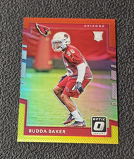 2017 Panini Optic Budda Baker Red & Yellow Prizm Rookie Card Arizona Cardinals. rookie card picture