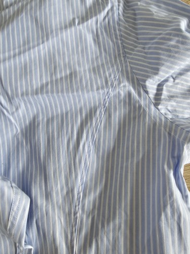 Fenn Wright Manson Cotton long sleeve Shirt Size XL/UK 16 - Light Blue/White NEW - Picture 9 of 10