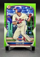 2023 Hao-Yu Lee Bowman Paper 1st Neon Green Parallel /399 #BP-52 Phillies