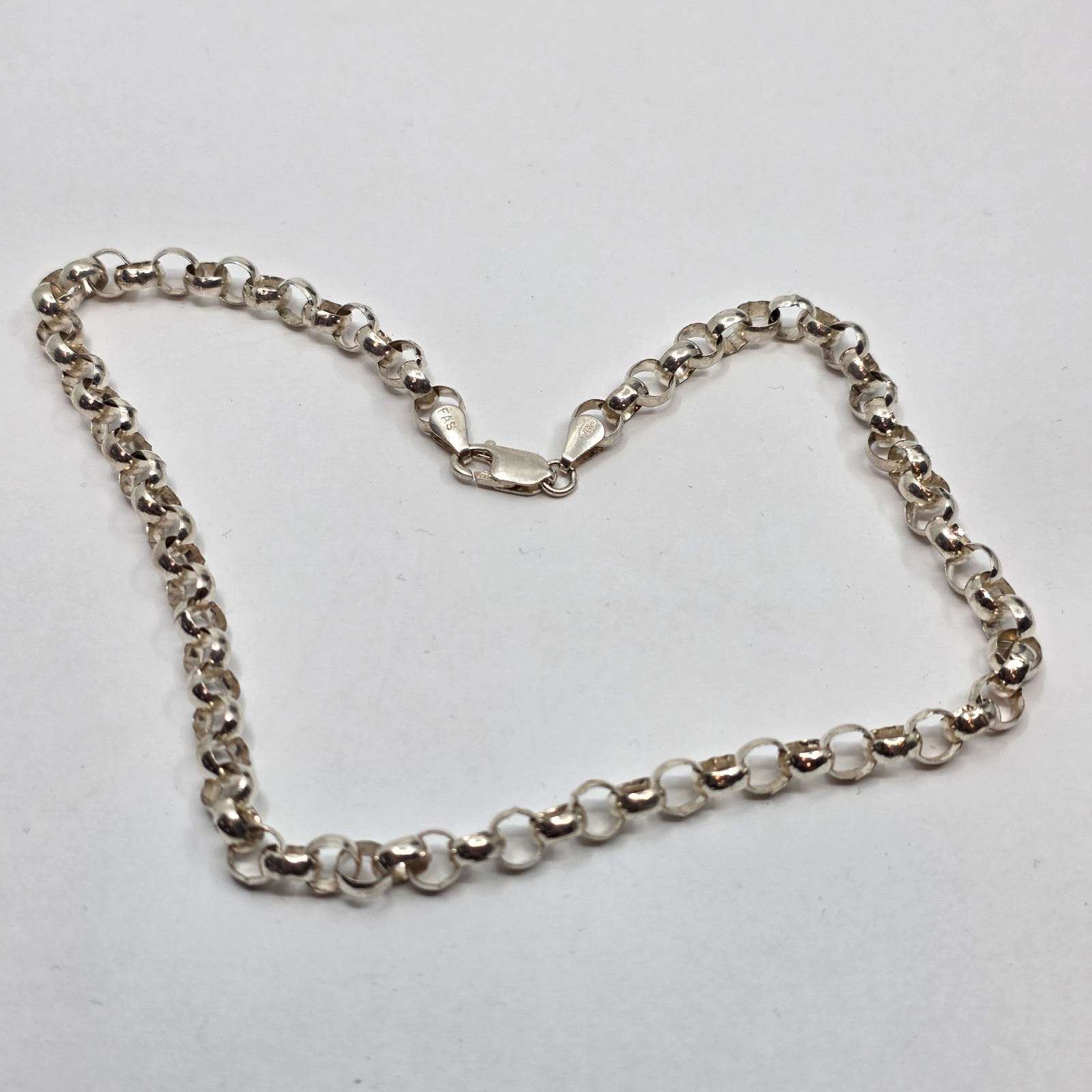 Unique Circular Link Sterling Silver 925 Necklace… - image 4