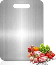 Tivano Titanium Stainless Steel Cutting Board for Kitchen