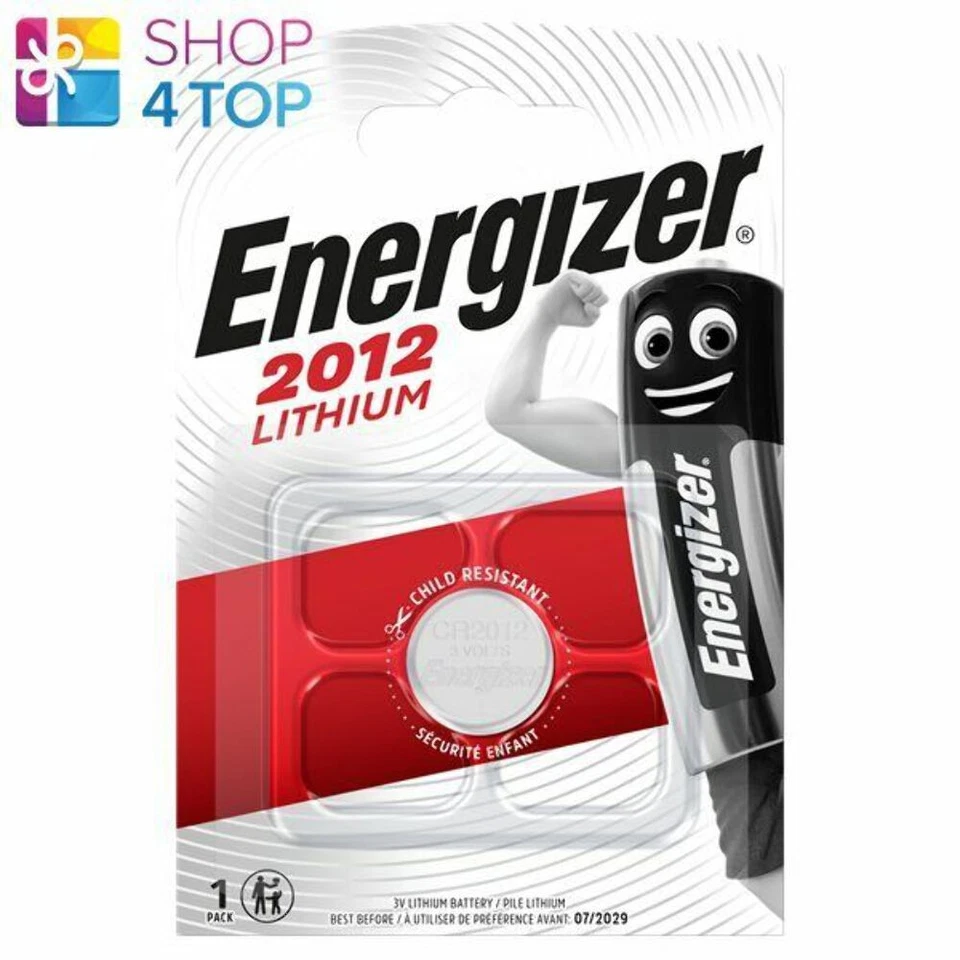 Energizer CR2012 3V Lithium Knopfzelle DL2012 für Uhren & Spielzeug - Bild 1 von 1