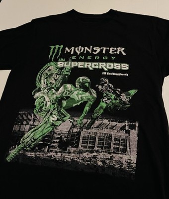 Monster Energy 2024 AMA SuperCross Championship T-Shirt MEDIUM Vans Motocross 