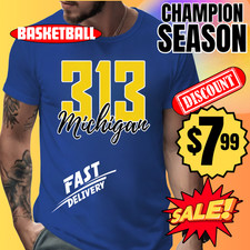 Michigan Basketball Shirt Game Day College Hoops Fan Tee Men Women