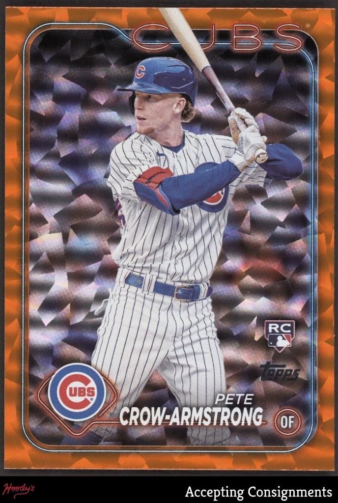 2024 Topps Orange Foil #407 Pete Crow-Armstrong RC ROOKIE 057/299 Cubs