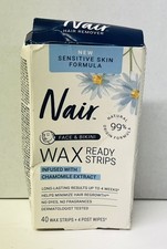 3 PACK Nair Sensitive Hair Remover Wax Ready Strips, Face  Bikini U42B