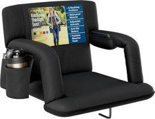 Waterproof Stadium Seat with Back Support Portable Comfort for Events