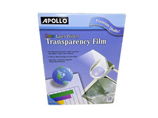 50 Sheets Apollo Color Laser Printer Transparency Film 8.5 x 11 VCG7070 VCG 7070