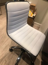 Herman Miller Eames Style White Office Chair  Leather Swivel chair-Send Offer