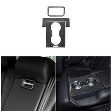 Kohlefaser für Range Rover Sport L494 Armlehne Rücksitz Getränkehalter Abdeckung