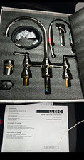 LUSSO Asbury 4-Hole Deck Mounted Traditional High Arc Tap w/ Side Spray Nickel