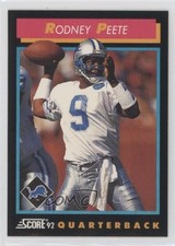 1992 Score Rodney Peete #332 0b3