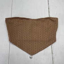 Brown Knit Face Mask Medium Adult Reusable Washable Elastic Ear Loops Bandana