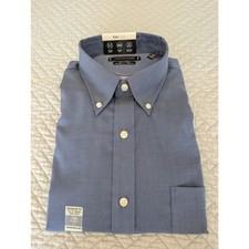 Tommy Hilfiger Dress Shirt Men's Size 17.5 34/35 Blue Regular Fit Flex Twill