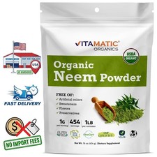 Organic Neem Leaf Powder - 1 lb 16 oz 100 Pure Azadirachta Indica