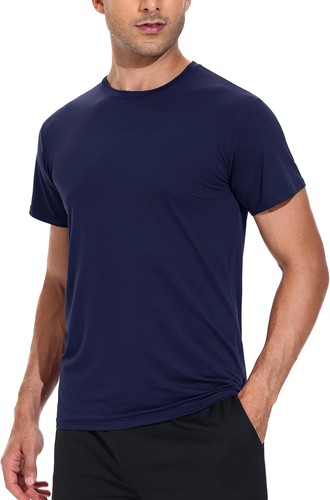 3 Pack Men's Dry Fit Shirts, Moisture 3X-Large, Black/Navy Blue/Army Green - Picture 5 of 7