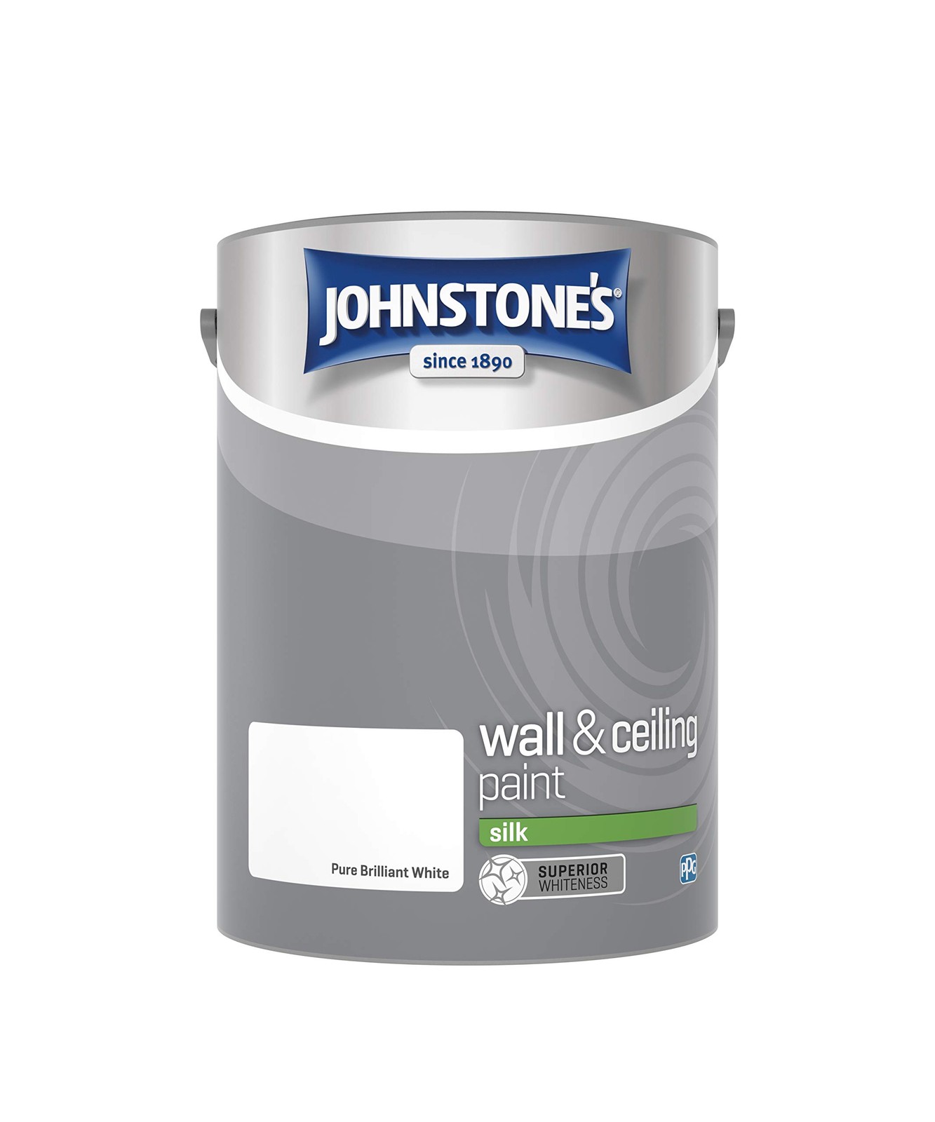 Johnstone's - Silk Wall & Ceiling Paint - Pure Brilliant White - 5L | Silk Finish, Interior Walls & Ceilings, Easy to Apply, 1-2 Hour Dry Time, Long Lasting Colour, 60m2 Coverage Per Tin - Image 3