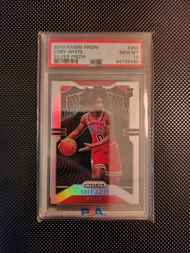 🏀 2019-20 Panini Silver Prizm #253 Coby White RC Rookie PSA 10 GEM MINT