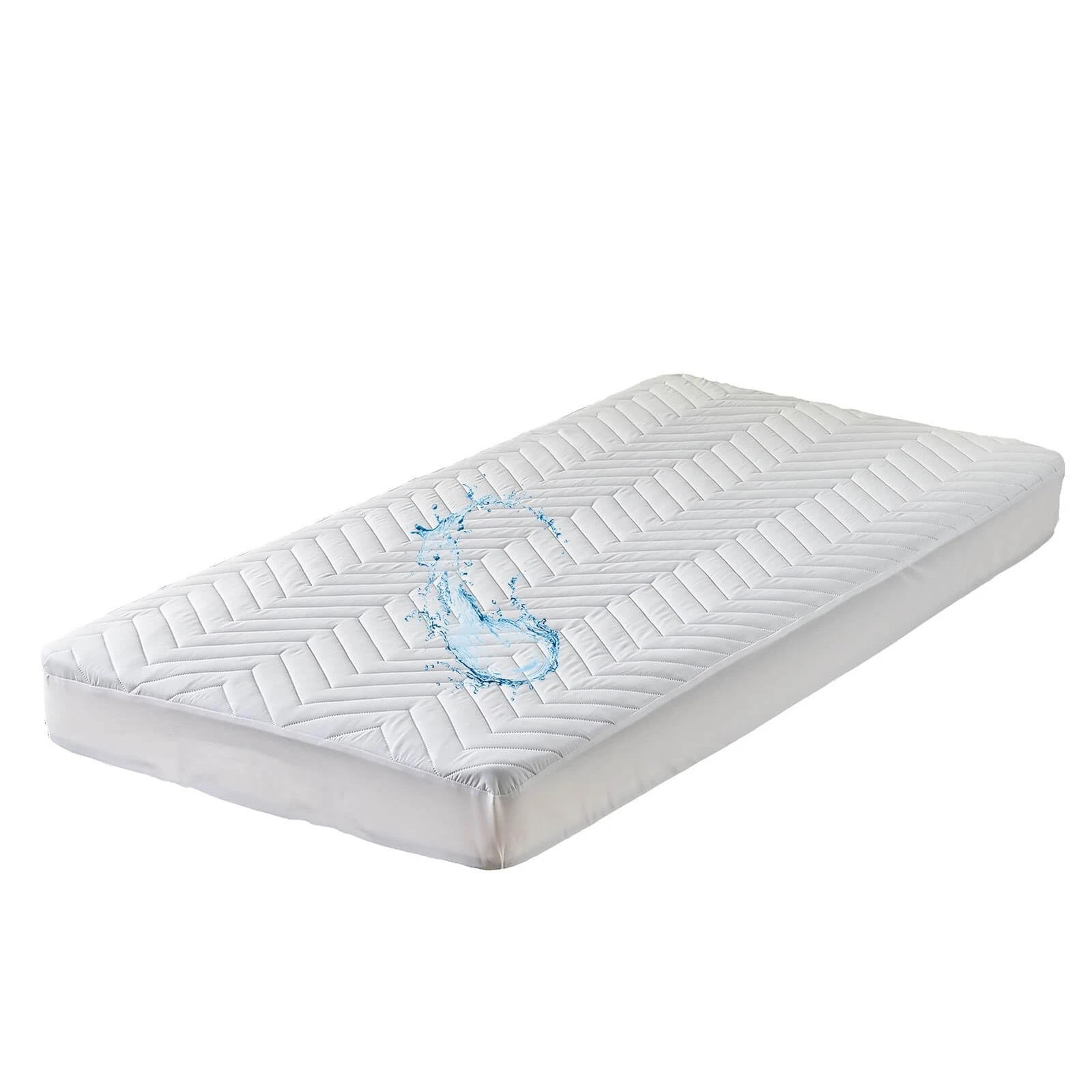 Kingnex Quilted Waterproof RV Bunk - Narrow Twin (30 x 75 inches), White