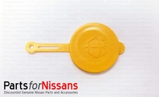 Genuine Nissan 1993-2015 Windshield Washer Tank Cap Yellow NEW OEM SEE CHART