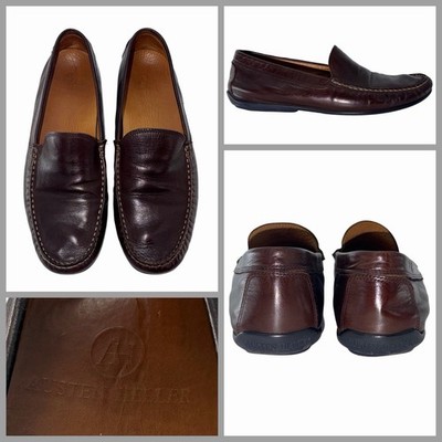 Austen Heller Driving Loafers Men Sz 10.5 Brown Leather Portugal YGI I0S-219