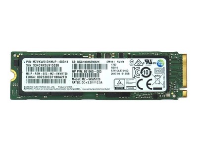 Samsung 512GB M.2 NVMe Internal Laptop SSD Tested, Wiped - MZ-VKW5120